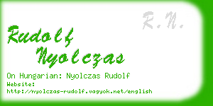 rudolf nyolczas business card